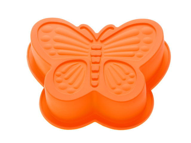 Форма для выпечки, силиконовая, бабочка, 16.5 х 13.5 х 3.5 см, оранжевая, PERFECTO LINEA Арт. 20-001314