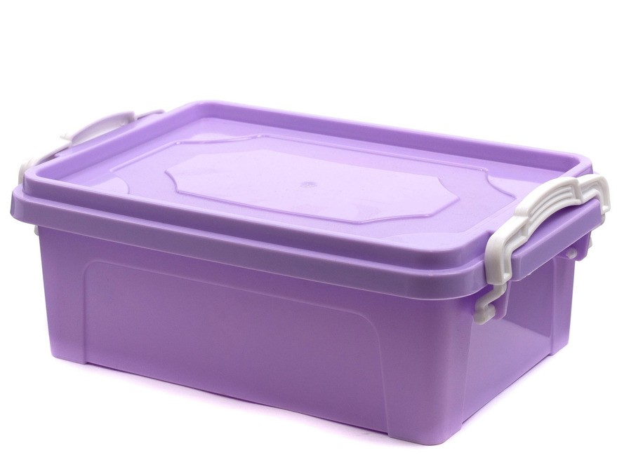 Ящик для хранения пластмассовый с крышкой 1,25 л (арт. 94176, код 941769) Арт.92961 - фото
