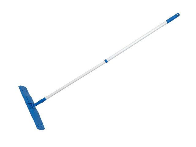 Швабра для пола, синяя, PERFECTO LINEA (Телескопическая рукоятка 67-120 см) Арт. 43-401200 - фото