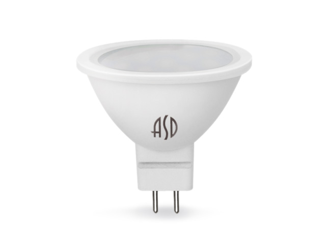 Лампа светодиодная JCDR 3 Вт 160-260В GU5.3 4000К ASD (30 Вт аналог лампы накал., 270Лм, нейтральный белый свет) Арт. 4690612001418
