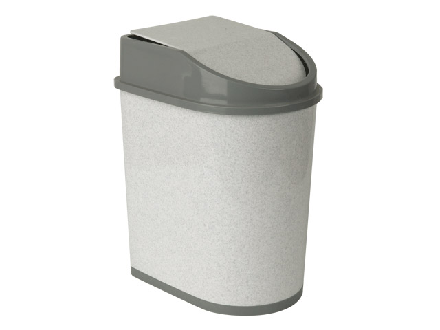 Контейнер для мусора 5л (мраморный) IDEA Арт.М2480 - фото