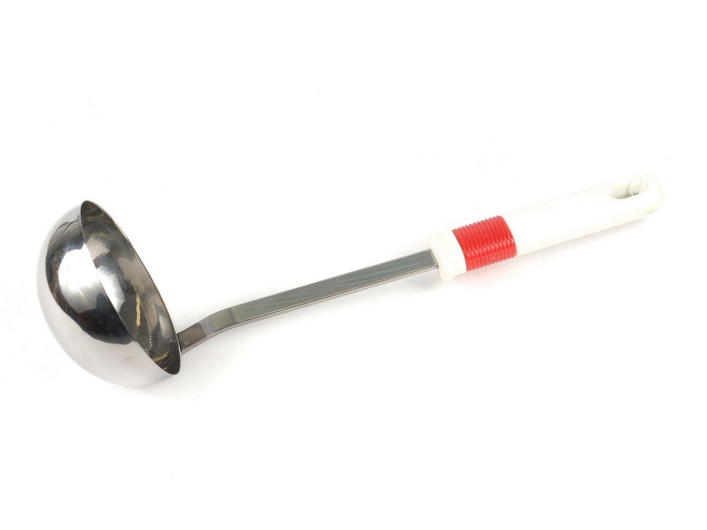 Половник металлический с пластмассовой ручкой 160 мл 30 см ''TORO''  Арт. 9326 - фото