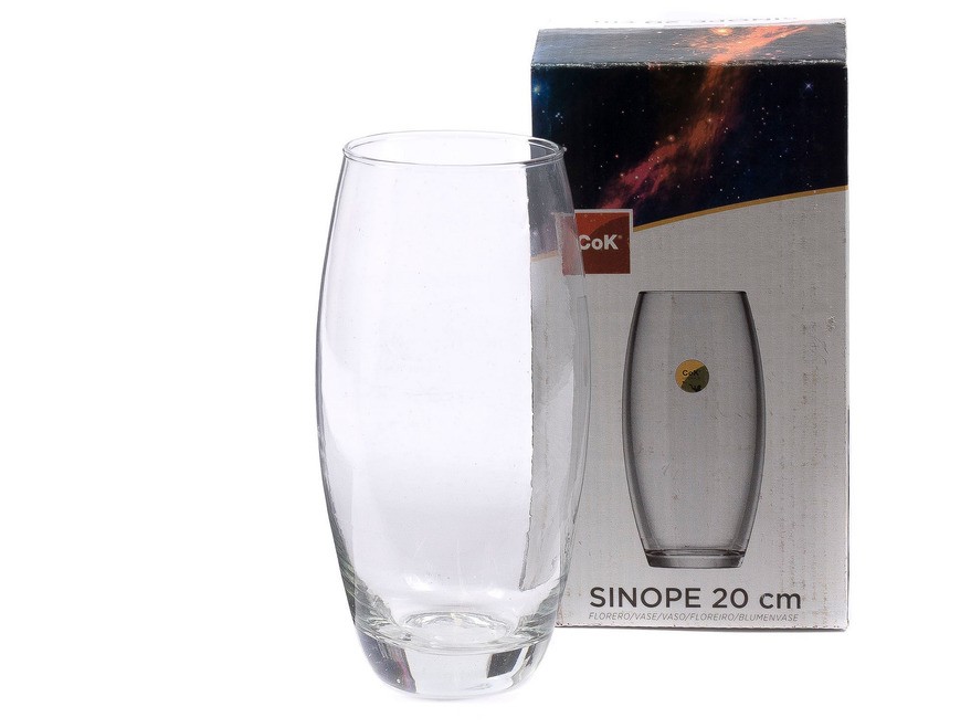 Ваза для цветов стеклянная ''sinope'' 20 см (арт. 177-f2320, код 242228) Арт.93376 - фото