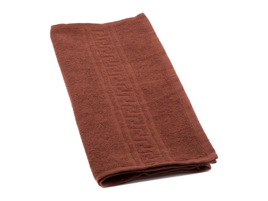Полотенце текстильное махровое 40*70 см 380 г/м2 (арт. Вт40-70г-905-шоколадный, код 800566) Арт.93536