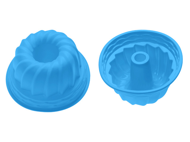 Форма для выпечки, силиконовая, кекс, 24 х 10.5 см, голубая, PERFECTO LINEA Арт. 20-002812 - фото