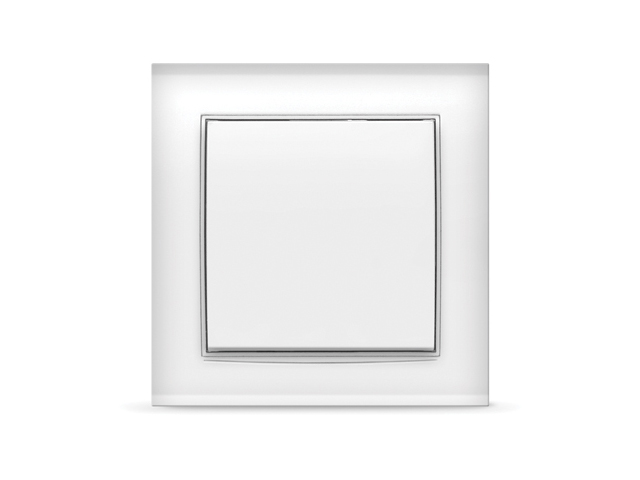Выключатель 1 клав. (скрытый) белый, Бриллиант, UNIVersal Арт. 7947366 - фото