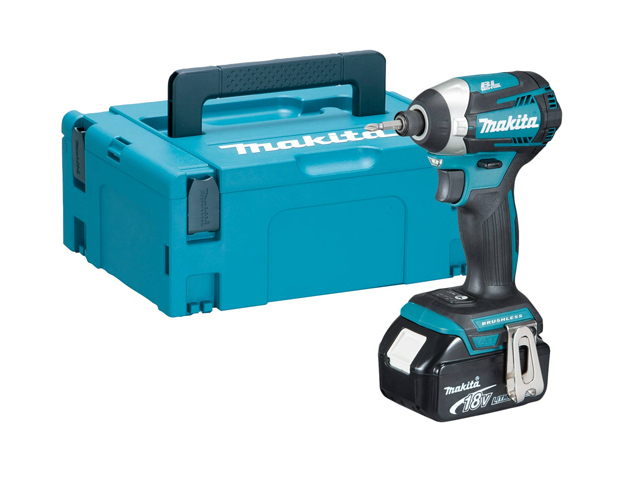 Аккум. шуруповерт MAKITA DTD 154 RFE в чем. (18.0 В, 2 акк., 3.0 А/ч Li-Ion, 3 скор., 175 Нм, шурупы до 13 мм) Арт.DTD154RFE - фото