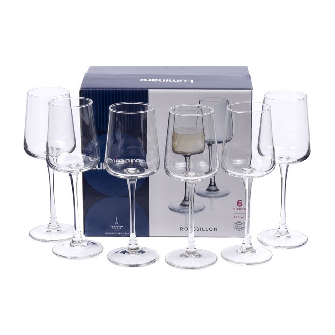 Набор бокалов для вина стеклянный ''roussillon'' 6 шт. 250 мл (арт. P7105, код 039890) Арт.95041 - фото