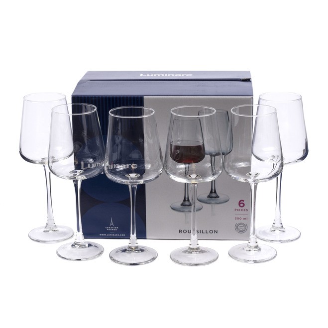 Набор бокалов для вина стеклянный ''roussillon'' 6 шт. 350 мл (арт. P7106, код 039883) Арт.95042 - фото