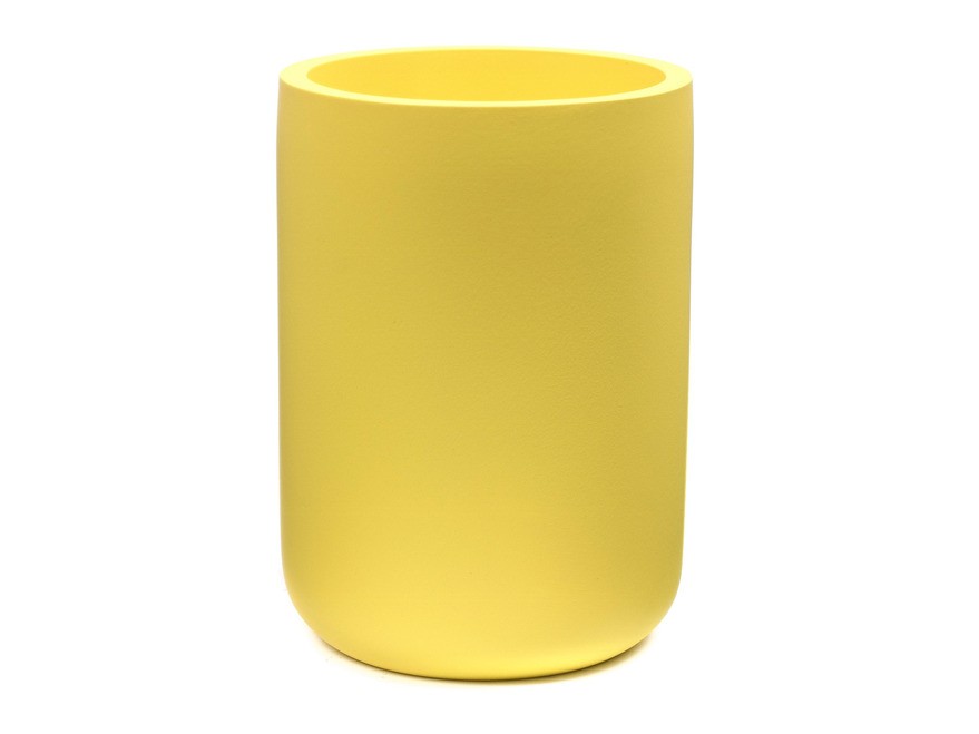 Стакан туалетный полирезин ''young yellow'' 6,8*6,8*10,4 см (арт. 2236104, код 137964) Арт.95137 - фото