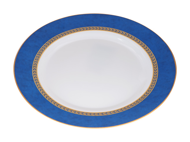 Тарелка обеденная стеклокерамическая, 275 мм, круглая, AMEERAH BLUE (Амира блю), DIVA LA OPALA (Sovrana Collection) Арт.13-127539 - фото