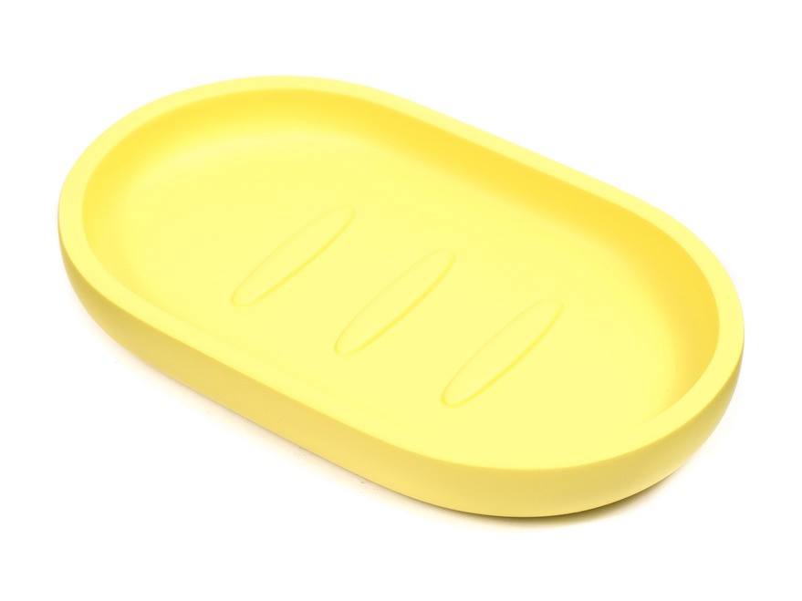 Подставка для мыла полирезин ''young yellow'' 8*13*2 см (арт. 2236304, код 136653) Арт.95398 - фото