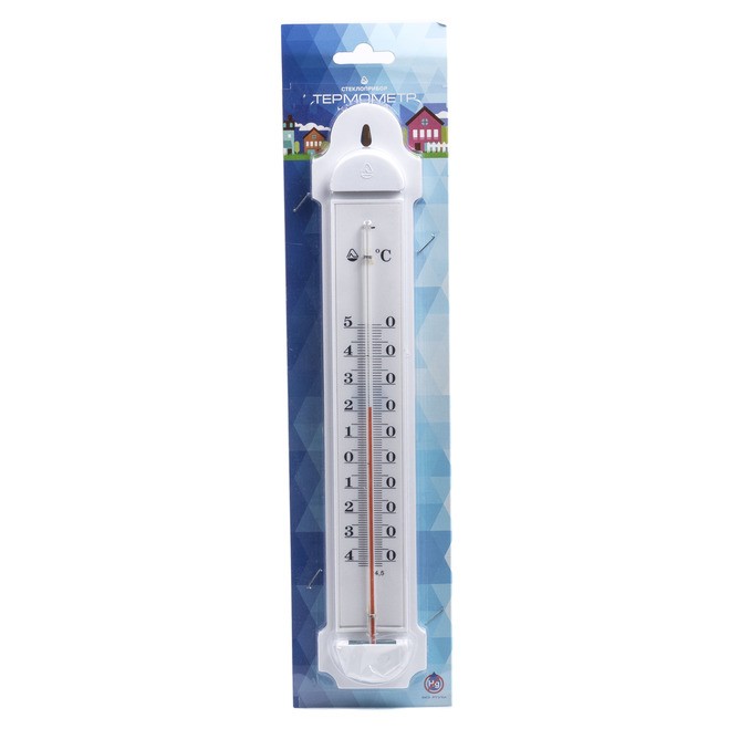 Термометр наружный в пластмассовом корпусе от -40°c до + 50°c (арт. 300173, код 680011) Арт.95458 - фото