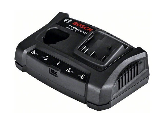 Зарядное устройство BOSCH GAX 18V-30 (10.8 - 18.0 В, 3.0 А, для профессионального инструмента, быстрая зарядка, USB) Арт.1600A011A9