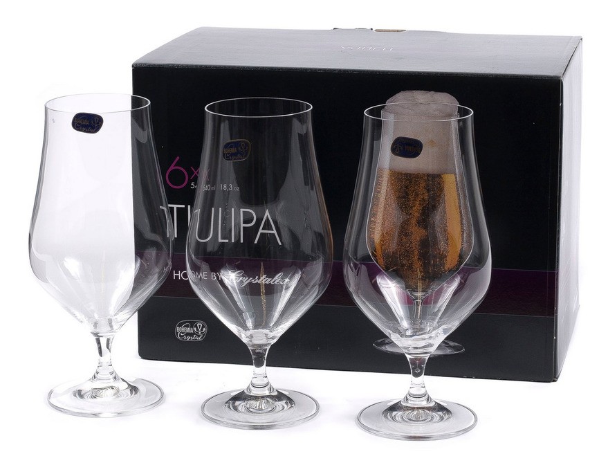 Набор бокалов для пива стеклянных ''tulipa'' 6 шт. 540 мл (арт. 40894/540) Арт.95579 - фото