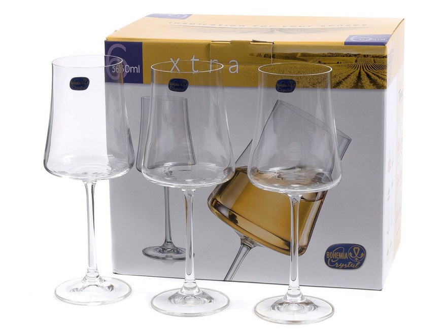 Набор бокалов для вина стеклянных ''xtra'' 6 шт. 360 мл (арт. 40862/360) Арт.95592