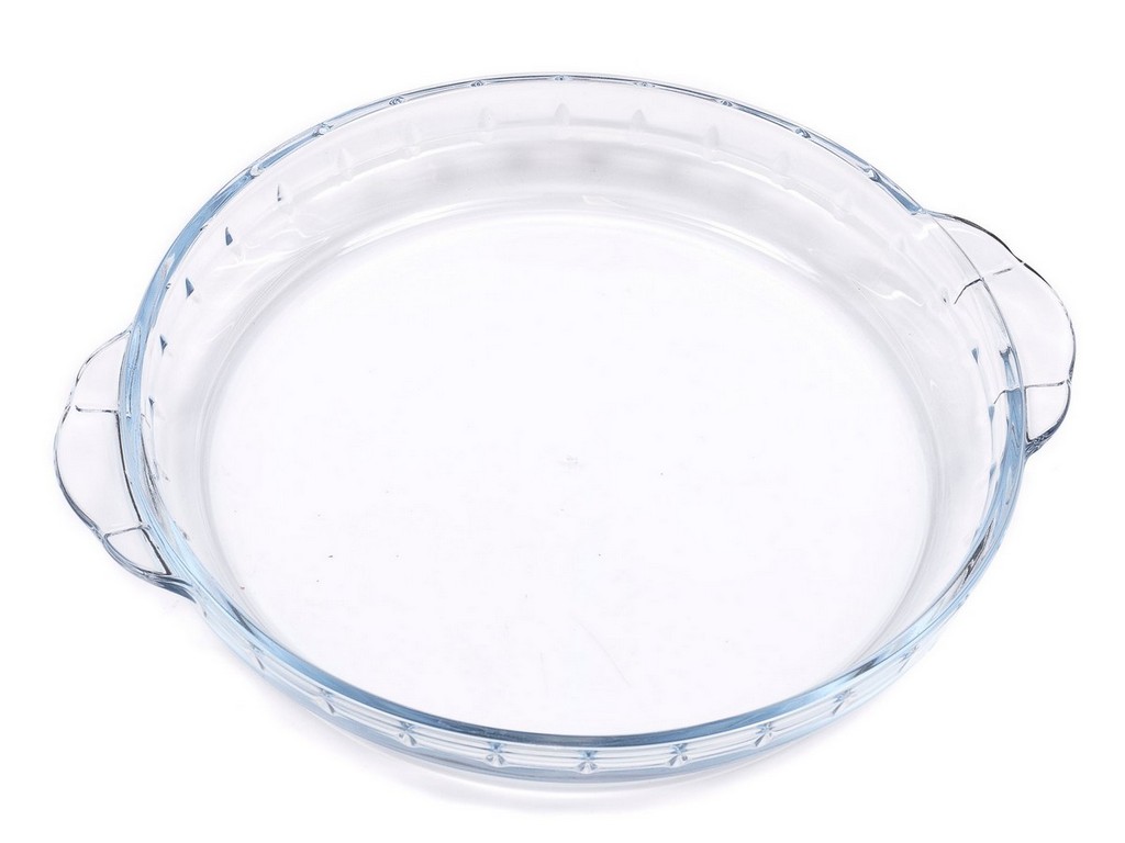 Форма для выпечки стеклянная круглая 23,5*20,4*3,2 см (арт. Lhp-by-8p, код 223060) Арт.97632