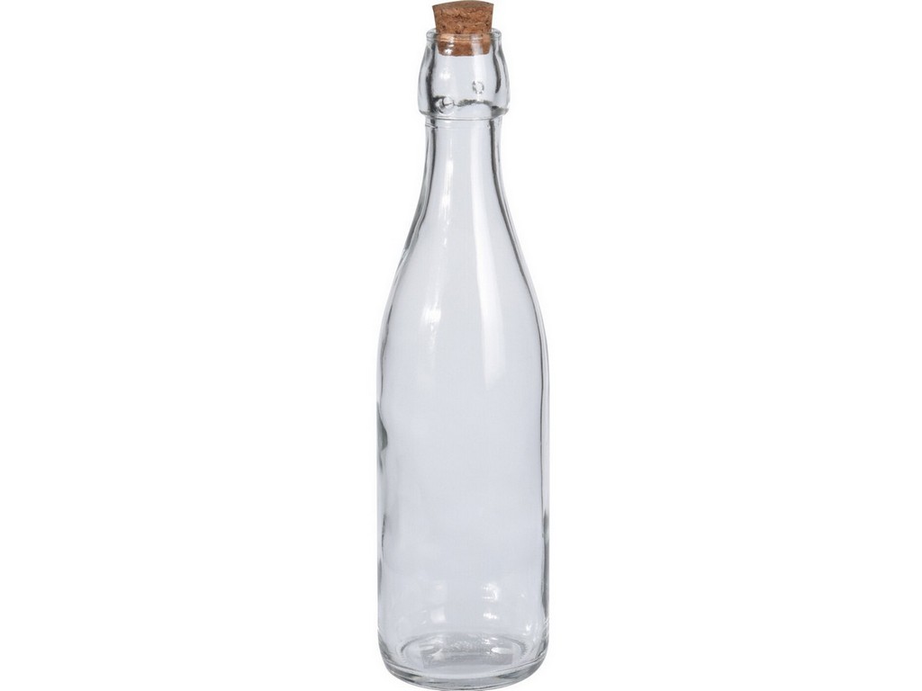 Бутылка стеклянная 500 мл с пробковой крышкой (код 411984) Арт.98553
