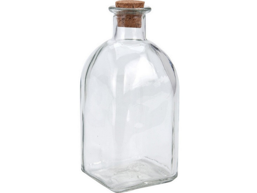 Бутылка стеклянная с пробковой крышкой 280 мл (код 411830),  Арт.99079