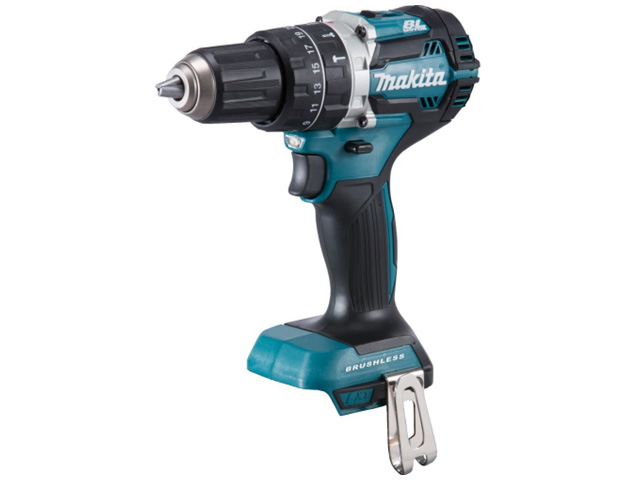 Аккум. ударная дрель-шуруповерт MAKITA DHP 484 Z в кор. (18.0 В, БЕЗ АККУМУЛЯТОРА, 2 скор., 54 Нм, шурупы до 10 мм, сверление в металле до 13 мм) Арт.DHP484Z - фото