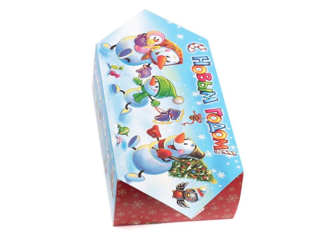 Коробка для новогоднего подарка картонная в виде конфеты 22*14*8 см (арт. 11376322, код 237487),  Арт.99459