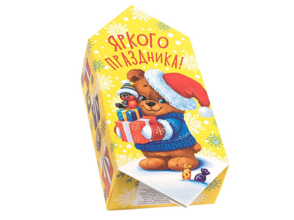 Коробка для новогоднего подарка картонная в виде конфеты 14,6*9,3*5,3 см (арт. 26392438, код 237586),  Арт.99481 - фото