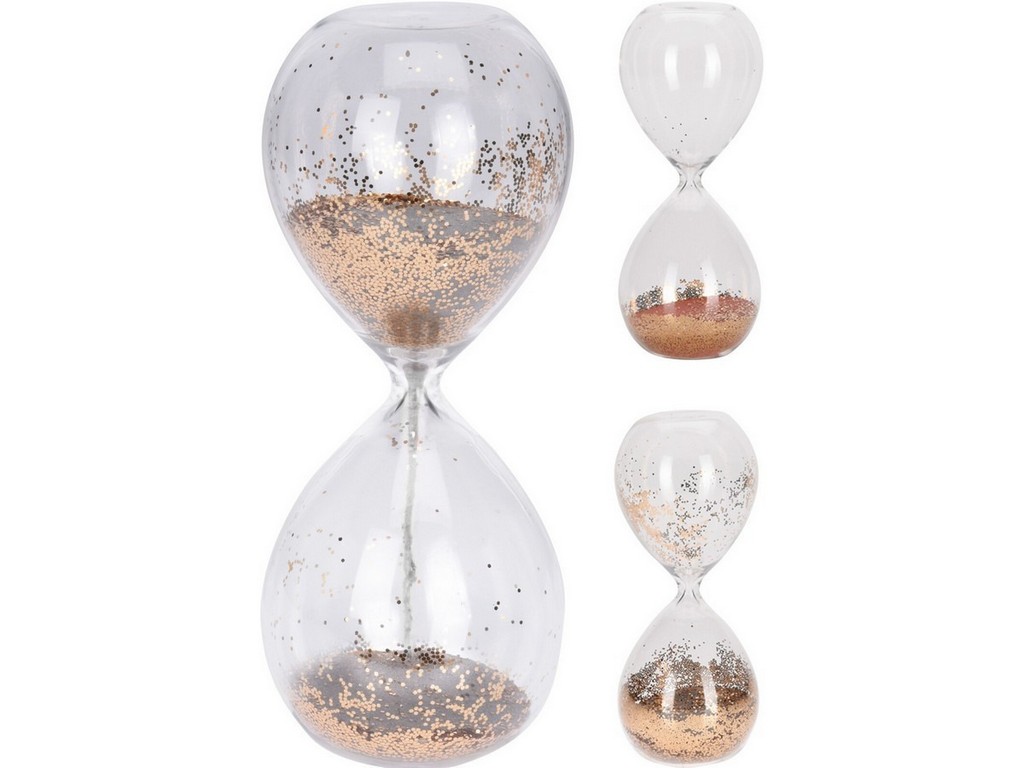 Песочные часы стеклянные 8*8*20 см (код 678660),  Арт.99570 - фото