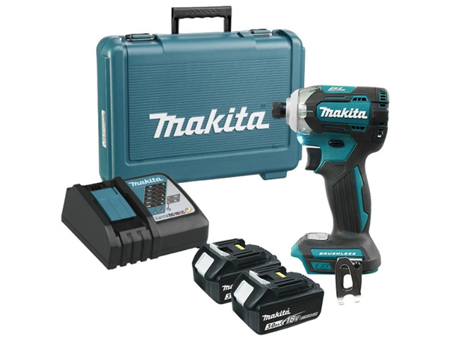 Аккум. шуруповерт MAKITA DTD 170 RFE в чем. (18.0 В, 2 акк., 3.0 А/ч Li-Ion, 4 скор., 170 Нм, шурупы до 13 мм) Арт.DTD170RFE - фото