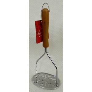 Мялка для картофеля металлическая с деревянной ручкой 26 см  Арт. 64197 - фото