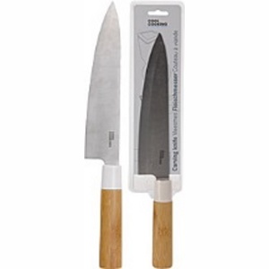 Нож металлический с бамбуковой ручкой 20/34,5 см  Арт. 61589