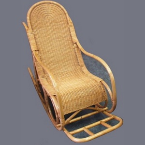 Кресло-качалка из ротанга без подушки 50*59*110 см (для использования на открытом воздухе) Арт. 36523 - фото