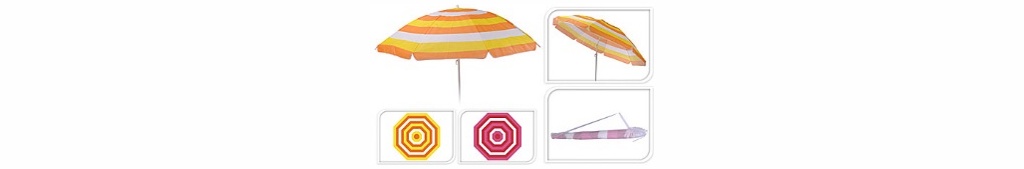 Зонт пляжный складной 160 см Арт.65346
