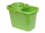 Ведро пласт.9,5л с отжимом (зеленый) IDEA Арт.М2421 - фото