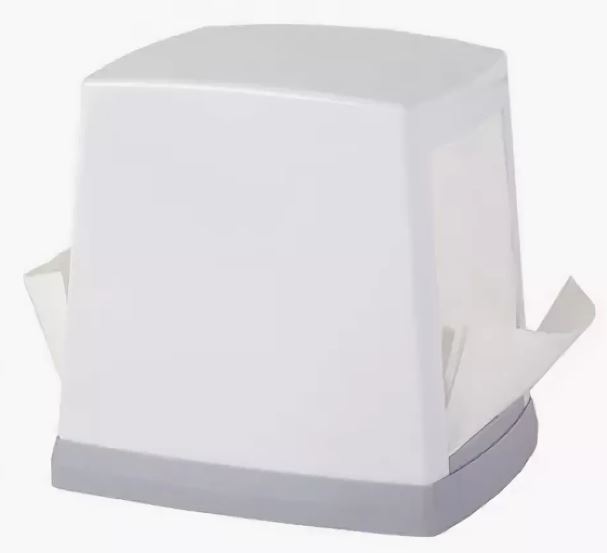 Диспенсер салфеток настольный пластик белый (У)   - фото