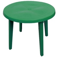 Стол пластиковый круглый d90, (зелёный) Арт.20381 - фото