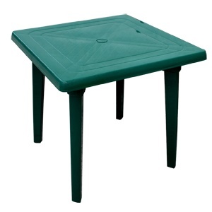 Стол пластиковый квадратный 80*80, (зелёный) Арт.20944