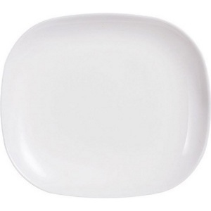 Тарелка десертная стеклокерамическая ''Sweet Line White'' 21,5*19 см  Арт.74559