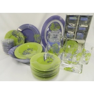 Набор посуды стеклянной Luminarc ''Ambiante Purple'' 52 пр.  Арт. 78666 - фото