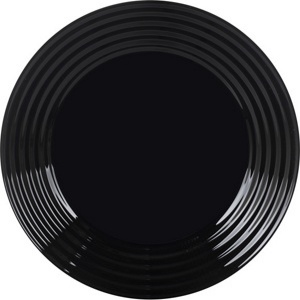 Тарелка десертная стеклокерамическая ''Harena Black'' 19 см Арт.78339 - фото