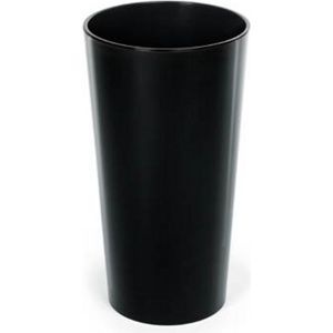 Кашпо пластмассовое ''Lilia'' черное 19*36 см  Арт. 78904 - фото