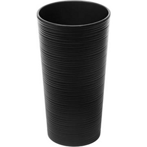 Кашпо пластмассовое ''Lilia dluto'' черное 19*36 см Арт. 78994 - фото