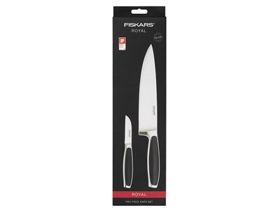 Набор ножей 2 шт. (нож кухонный 21 см, нож для чистки 7 см) Royal Fiskars (1016461) (FISKARS)