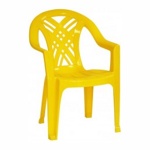 Стул пластиковый кресло садовое  Престиж-2 желтый - фото