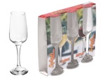 Набор бокалов для шампанского, 3 шт., 235 мл, 220х64 мм, серия Splash, DIAMOND (SW134A-40) - фото