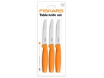 Набор ножей столовых 3 шт. оранжевый Functional Form Fiskars (1014278) (FISKARS) - фото
