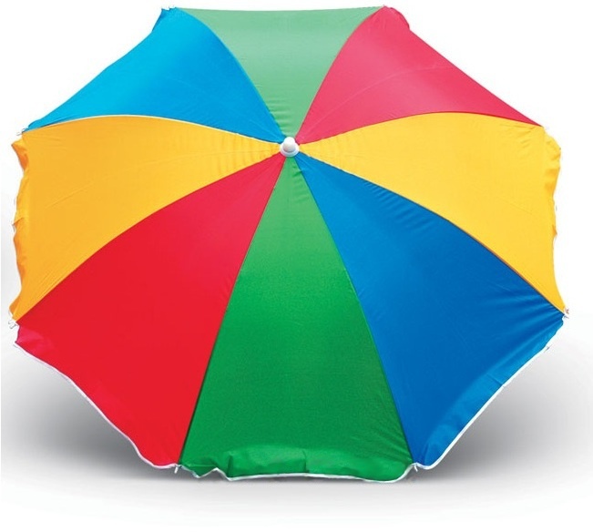 Зонт пляжный  складной металл/текстиль 180 см Арт.25373