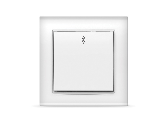 Выключатель 1 клав. проходной (скрытый) белый, Бриллиант, UNIVersal Арт. 7947373