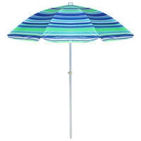 Зонт пляжный  складной металл/текстиль 180 см Арт.25373 - фото