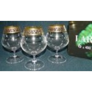 Набор бокалов для бренди LARA декор. 6 шт. 400 мл Арт 59127 - фото