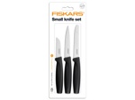 Набор ножей малых 3 шт. черный Functional Form Fiskars (1014274) (FISKARS) - фото